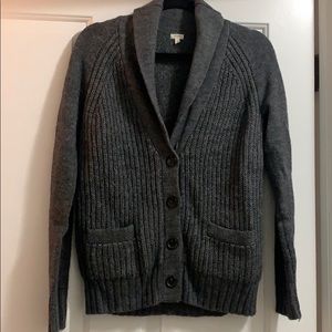 J. Crew Wool-Blend Cardigan Sweater